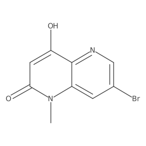 Cn1c(=O)cc(O)c2ncc(Br)cc21结构式