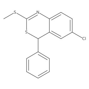 6-Chloro-2-(methylthio)-4-phenyl-4H-3,1-benzothiazine Structure