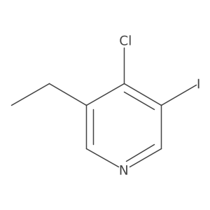 Pyridine, 4-chloro-3-ethyl-5-iodo- Structure