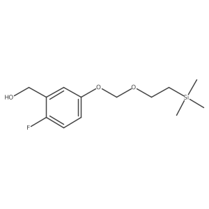 2-Fluoro-5-[[2-(trimethylsilyl)ethoxy]methoxy]benzenemethanol结构式