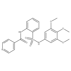 N-[2-[[(3,4,5-trimethoxyphenyl)amino]sulfonyl]phenyl]-4-pyridinecarboxamide结构式