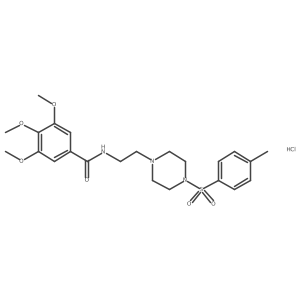 3,4,5-trimethoxy-N-(2-(4-tosylpiperazin-1-yl)ethyl)benzamide hydrochloride Structure