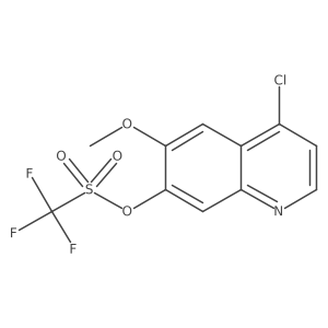4-Chloro-6-methoxy-quinolin-7-yl trifluoro-methanesulfonate Structure