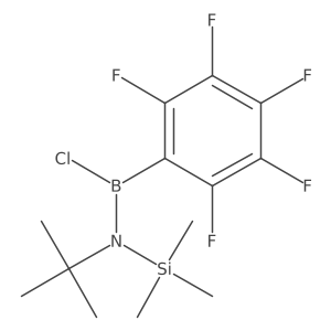 Boranamine, 1-chloro-N-(1,1-dimethylethyl)-1-(pentafluorophenyl)-N-(trimethylsilyl)-结构式