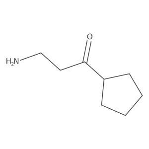 3-Amino-1-cyclopentylpropan-1-one Structure
