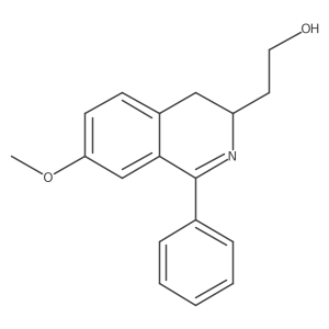 3,4-Dihydro-7-methoxy-1-phenyl-3-isoquinolineethanol Structure