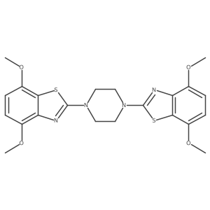 1,4-Bis(4,7-dimethoxybenzo[d]thiazol-2-yl)piperazine结构式
