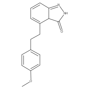 3h-Indazol-3-one,1,2-dihydro-4-[2-(4-methoxyphenyl)ethyl]- Structure