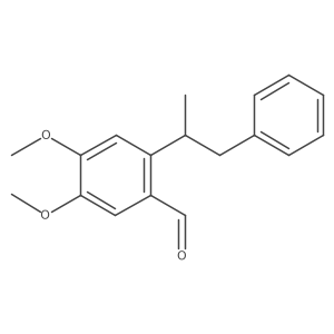 4,5-Dimethoxy-2-(1-methyl-2-phenyl-ethyl)-benzaldehyde结构式