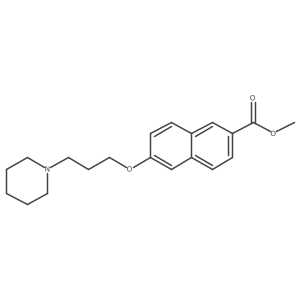 6-(3-Piperidin-1-yl-propoxy)-naphthalene-2-carboxylic acid methyl ester Structure