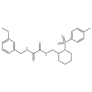N'-[(3-methoxyphenyl)methyl]-N-{[3-(4-methylbenzenesulfonyl)-1,3-oxazinan-2-yl]methyl}ethanediamide Structure