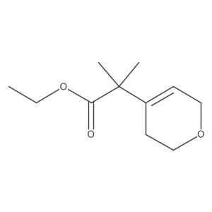 2-(3,6-dihydro-2H-pyran-4-yl)-2-methyl-propionic acid ethyl ester结构式