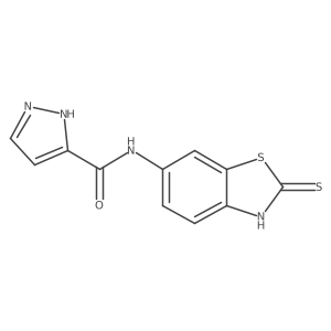 1h-Pyrazole-3-carboxamide,n-(2,3-dihydro-2-thioxo-6-benzo[d]thiazolyl)-结构式