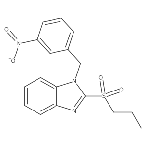 1-(3-nitrobenzyl)-2-(propylsulfonyl)-1H-benzo[d]imidazole Structure