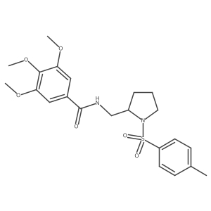 3,4,5-trimethoxy-N-((1-tosylpyrrolidin-2-yl)methyl)benzamide Structure