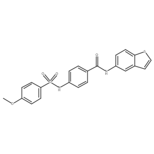 N-(benzo[b]thiophen-5-yl)-4-(4-methoxyphenylsulfonamido)benzamide Structure