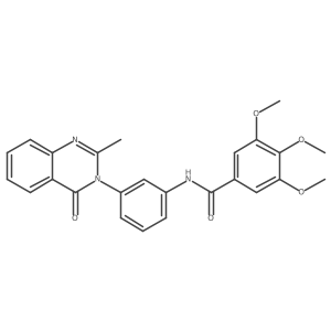 3,4,5-trimethoxy-N-(3-(2-methyl-4-oxoquinazolin-3(4H)-yl)phenyl)benzamide结构式