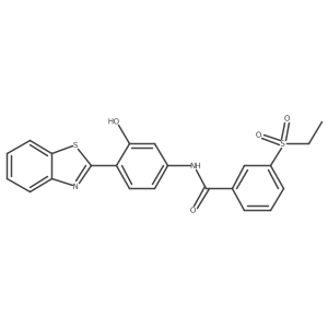 N-(4-(benzo[d]thiazol-2-yl)-3-hydroxyphenyl)-3-(ethylsulfonyl)benzamide Structure