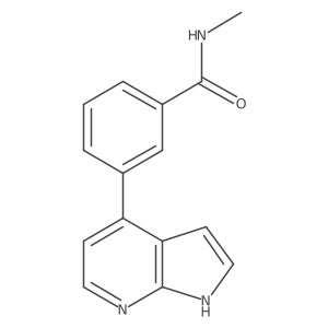 N-methyl-3-(1H-pyrrolo[2,3-b]pyridin-4-yl)Benzamide Structure
