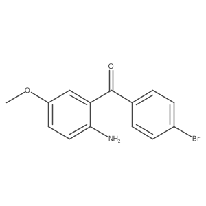 (2-Amino-5-methoxyphenyl)(4-bromophenyl)methanone结构式