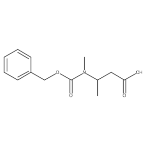 (3S)-3-{[(benzyloxy)carbonyl](methyl)amino}butanoic acid Structure