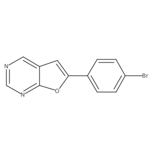 6-(4-Bromophenyl)furo[2,3-d]pyrimidine Structure