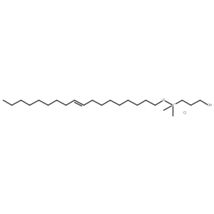 2-Hydroxyethyldimethyl(Z-(9-octadecenyloxy))methylammonium chloride Structure