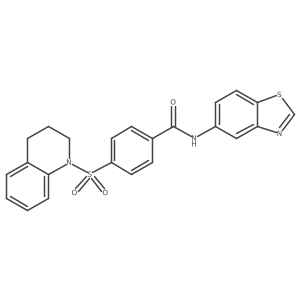 N-(1,3-benzothiazol-5-yl)-4-(1,2,3,4-tetrahydroquinoline-1-sulfonyl)benzamide Structure