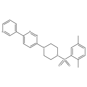 3-[4-(2,5-Dimethylbenzenesulfonyl)piperazin-1-yl]-6-(pyridin-3-yl)pyridazine Structure
