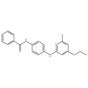 N-(4-((6-ethoxy-2-methylpyrimidin-4-yl)amino)phenyl)benzamide Structure