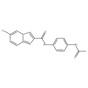 N-[4-(acetylamino)phenyl]-6-chloroimidazo[1,2-a]pyridine-2-carboxamide Structure