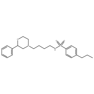 N-(4-(2-phenylmorpholino)butyl)-4-propylbenzenesulfonamide Structure