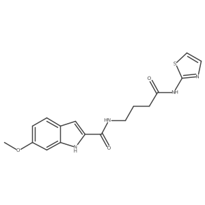 6-methoxy-N-[4-oxo-4-(1,3-thiazol-2-ylamino)butyl]-1H-indole-2-carboxamide Structure