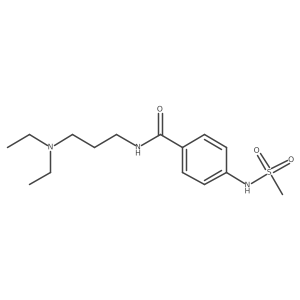N-[3-(Diethylamino)propyl]-4-[(methylsulfonyl)amino]benzamide Structure