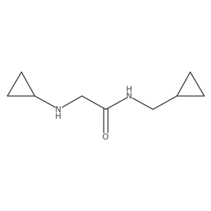 2-(Cyclopropylamino)-N-(cyclopropylmethyl)acetamide结构式