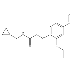 N-(cyclopropylmethyl)-2-(2-ethoxy-4-formylphenoxy)acetamide Structure