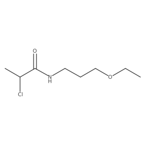 2-chloro-N-(3-ethoxypropyl)propanamide结构式