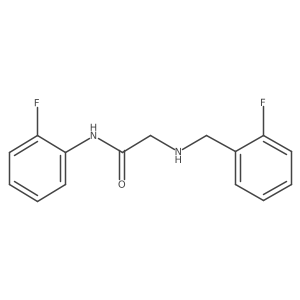 N-(2-Fluorophenyl)-2-{[(2-fluorophenyl)methyl]amino}acetamide结构式