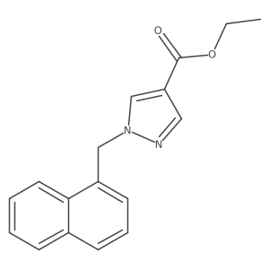 Ethyl 1-(naphthalen-1-ylmethyl)pyrazole-4-carboxylate Structure
