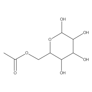6-O-Acetyl-alpha-D-glucopyranose结构式