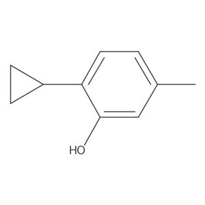 2-Cyclopropyl-5-methylphenol结构式