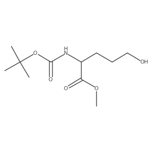 Methyl (R)-2-((tert-butoxycarbonyl)amino)-5-hydroxypentanoate Structure