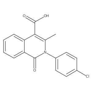 2-(4-Chloro-phenyl)-3-methyl-1-oxo-1,2-dihydro-isoquinoline-4-carboxylic acid Structure