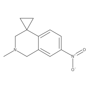 2',3'-Dihydro-2'-methyl-7'-nitrospiro[cyclopropane-1,4'(1'H)-isoquinoline]结构式