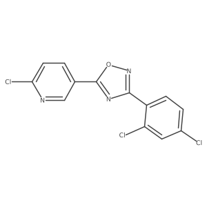 5-(6-Chloropyridin-3-yl)-3-(2,4-dichlorophenyl)-1,2,4-oxadiazole Structure