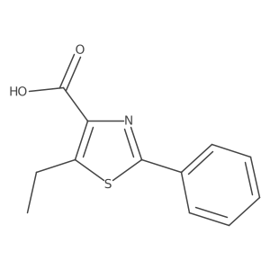 5-Ethyl-2-phenyl-thiazole-4-carboxylic acid Structure