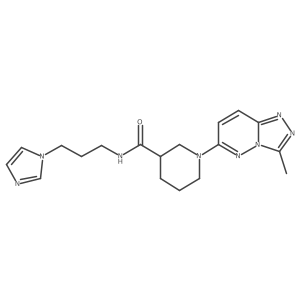 N-[3-(1H-imidazol-1-yl)propyl]-1-(3-methyl[1,2,4]triazolo[4,3-b]pyridazin-6-yl)piperidine-3-carboxamide Structure