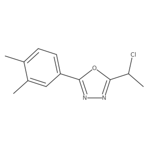 2-(1-Chloroethyl)-5-(3,4-dimethylphenyl)-1,3,4-oxadiazole结构式