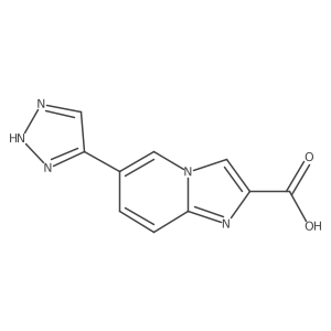 6-(2H-triazol-4-yl)imidazo[1,2-a]pyridine-2-carboxylic acid结构式