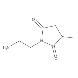1-(2-Aminoethyl)-3-methyl-2,5-pyrrolidinedione结构式